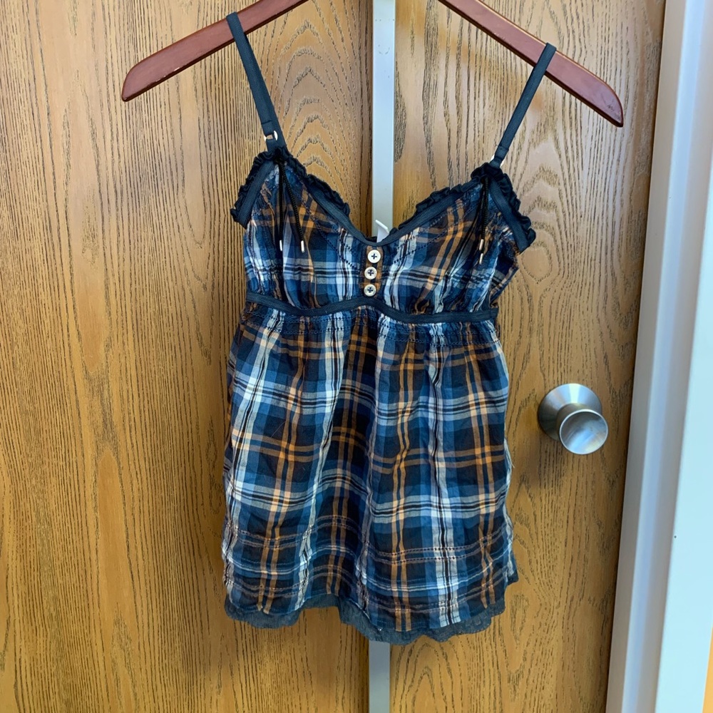 SuperDry plaid tank